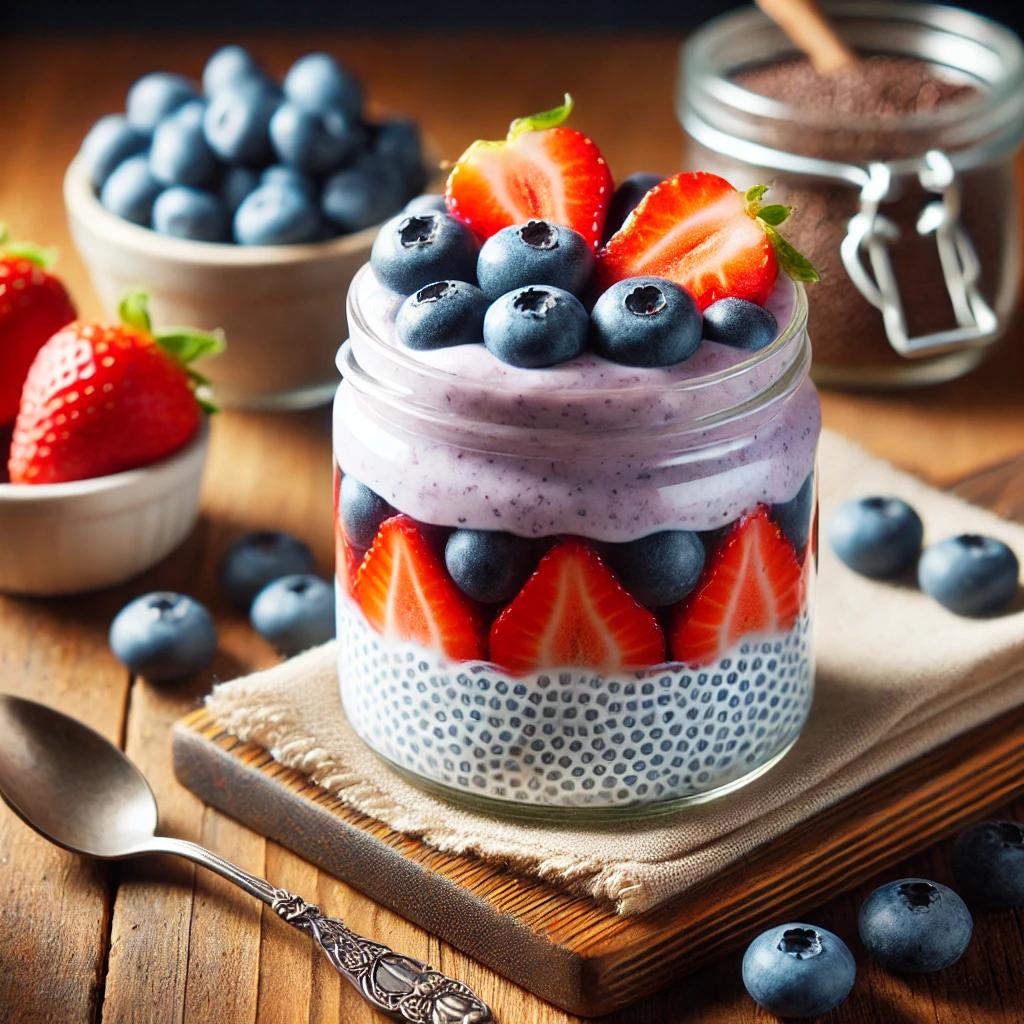 5 Quick Keto Diet Desserts: Berry Chia Pudding